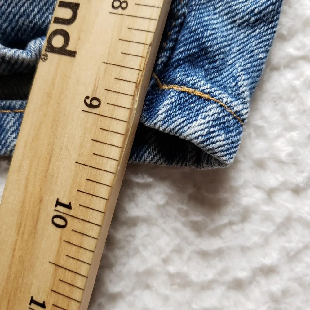 Roundtree & Yorke Shorts Mens 46 Blue Denim Relaxed Bermuda 11 Inseam